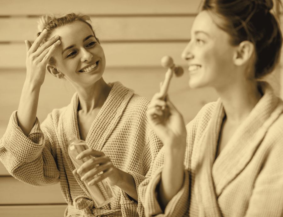 Deep tissue and Thai massage guests in robes at Splendora, Hyderabad